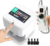 Nail Printing Machine Touch Screen Mobile Digital Intelligent Nail Art Printer Manicure Set with Pack of Nail Polish and Electric Nail Drill